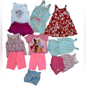 Girls 13pc Clothing Bundle 3T Disney Princess OshKosh Gymboree Carter’s